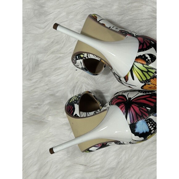 Just Fab Women’s Size 8 Lexie Butterfly Print Heels 4.5” Heel - Picture 9 of 9